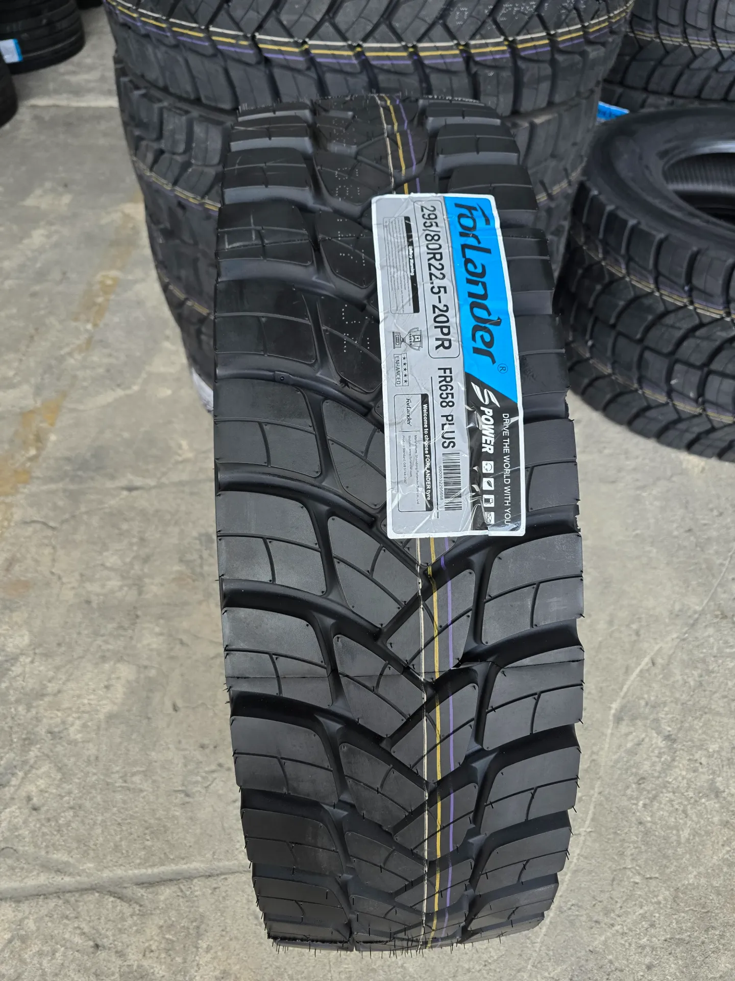 NEUMATICO 295/80R22.5 20PR FORLANDER FR658 PLUS POST TORTUGA EXTRA ANCHA